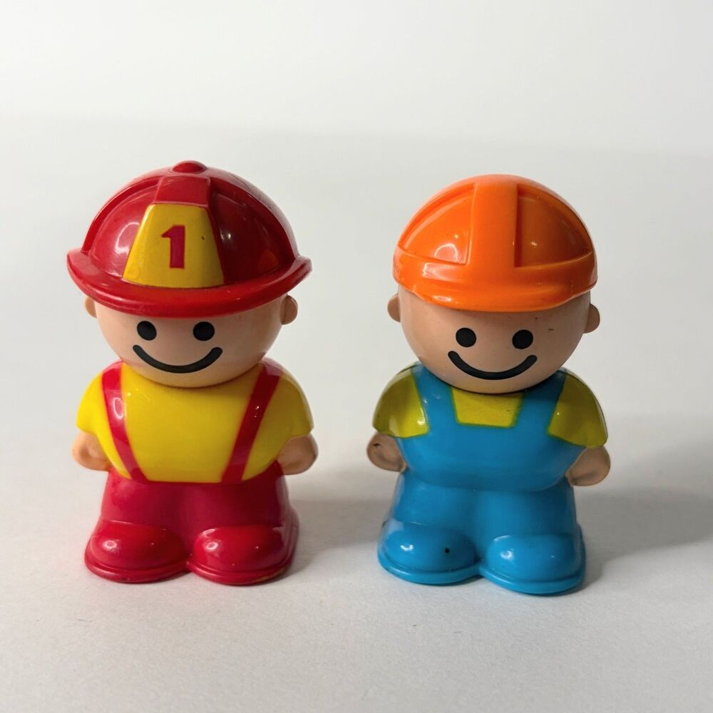 Tonka Mightys Figure Little People Bandai Fire Fighter Work Man Hard Hat